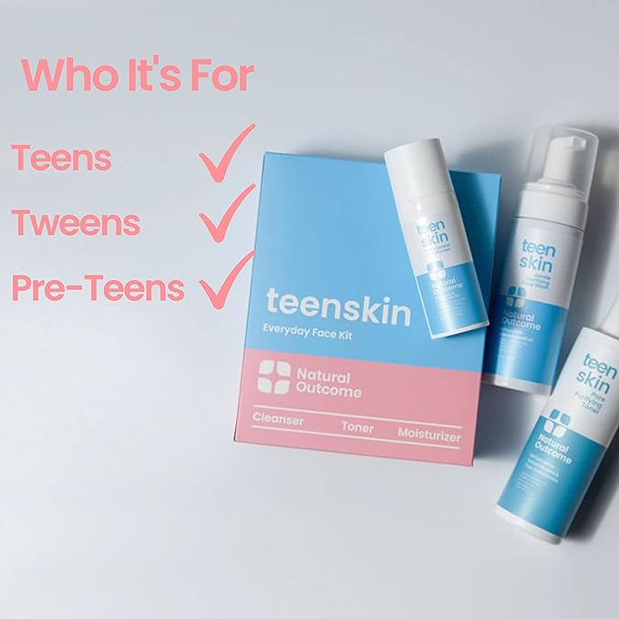 Teen Skin Face Wash, Toner, & Moisturizer