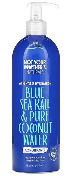 Introducing Not Your Mother's Weightless Hydration Conditioner, infused with Blue Sea Kale & Pure Coconut Water, available in a 15.2 fl oz (450 ml) bottle.