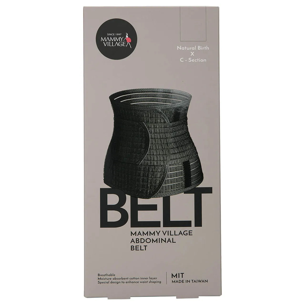 Mammy Village - Afterbirth Waist Support Belt - Ebony