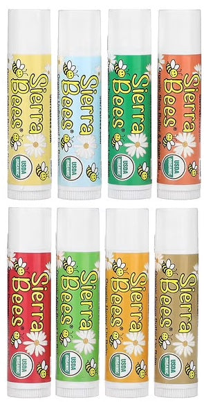 Sierra Bees, Organic Lip Balms Combo Pack, 8 Pack, 0.15 oz (4.25 g) Each