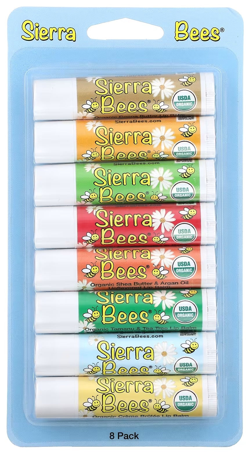 Sierra Bees, Organic Lip Balms Combo Pack, 8 Pack, 0.15 oz (4.25 g) Each