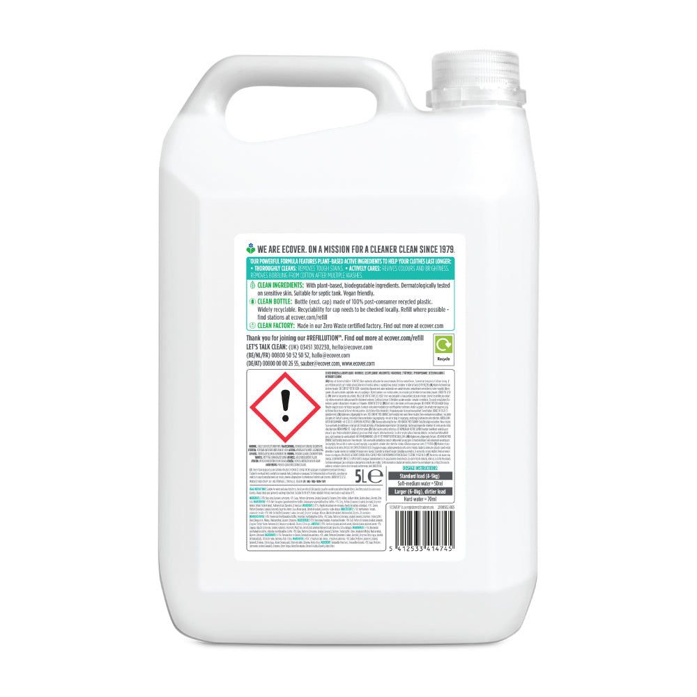 Biodegradable Laundry Liquid Universal Concentrated 5L ECOVER