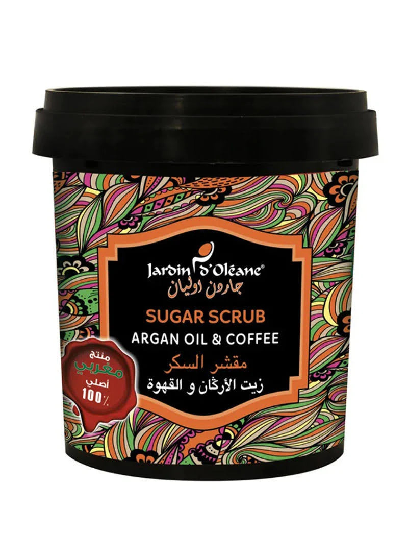 JARDIN D OLEANE Sugar Scrub With Argan Oil And Coffee Black 600g