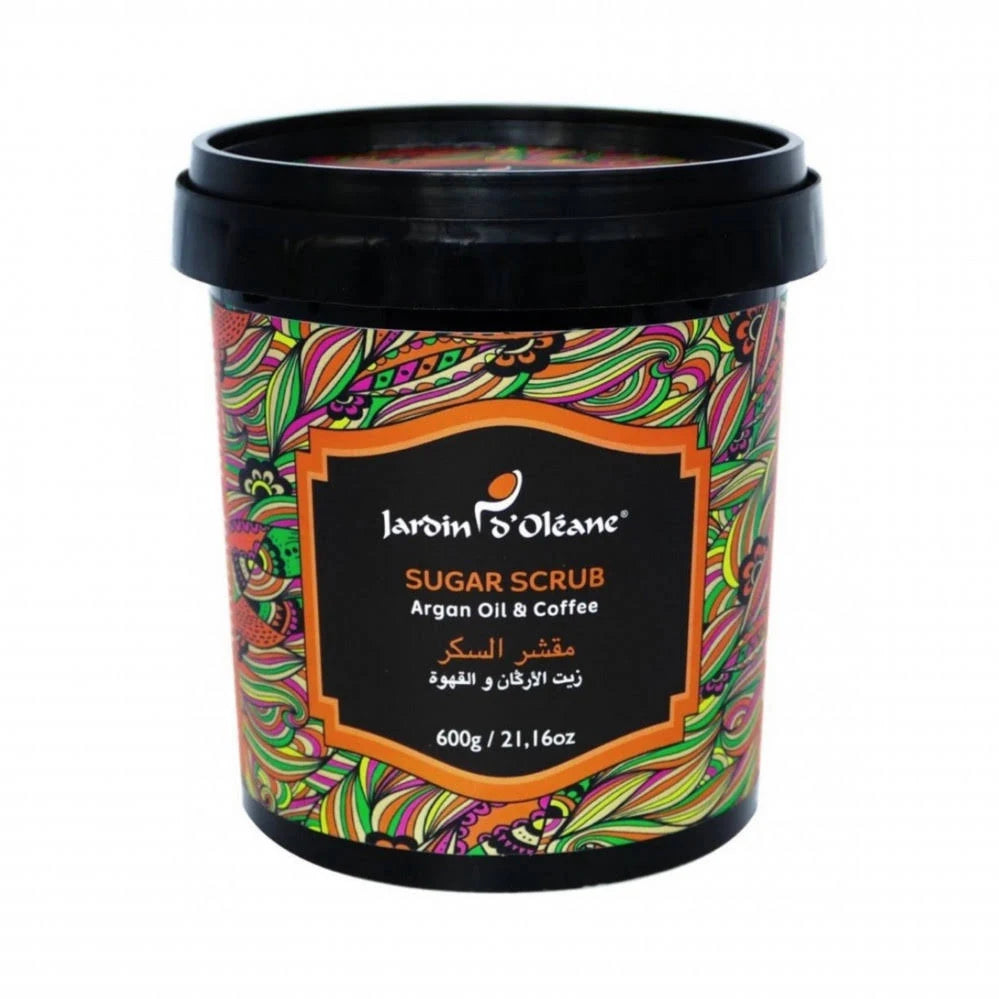 JARDIN D OLEANE Sugar Scrub With Argan Oil And Coffee Black 600g