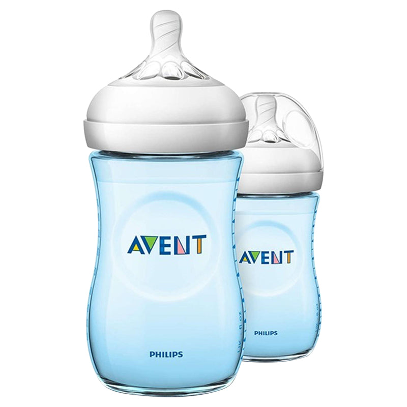 Philips Avent - Natural 2.0 Bottle 260ml, 2pc - Blue