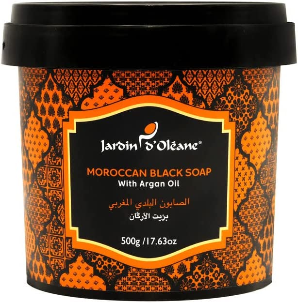 Jardin D Oleane Moroccan Black Soap With Lemon Essential Oil 250g