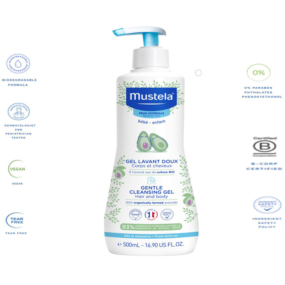 Mustela Gentle Baby Cleansing Gel 500 ml