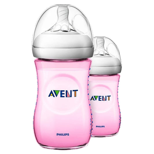 Philips Avent - Natural 2.0 Bottle 260ml, 2pc - Pink